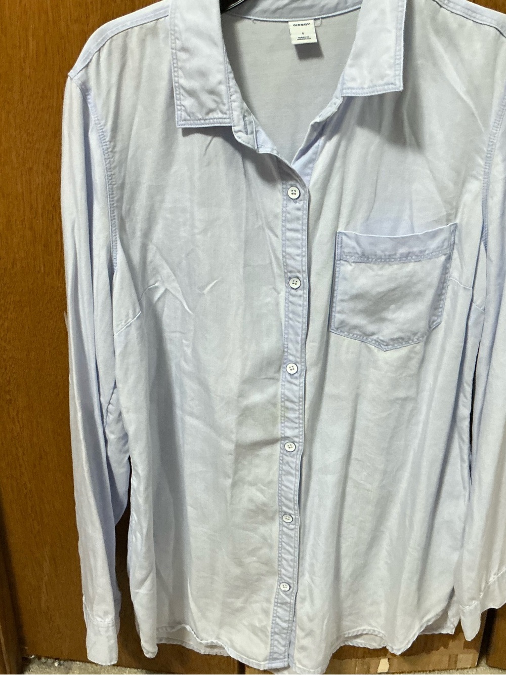 Old Navy Light Blue Casual Button-Down Shirt